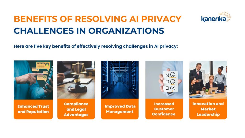 benefits of resolving ai privacy challenges in organizations